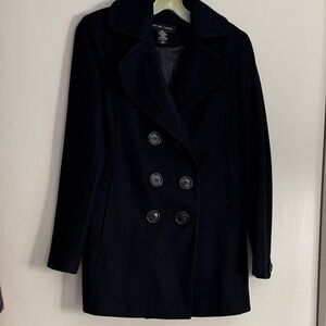 New York & Company Classic Black Pea Coat